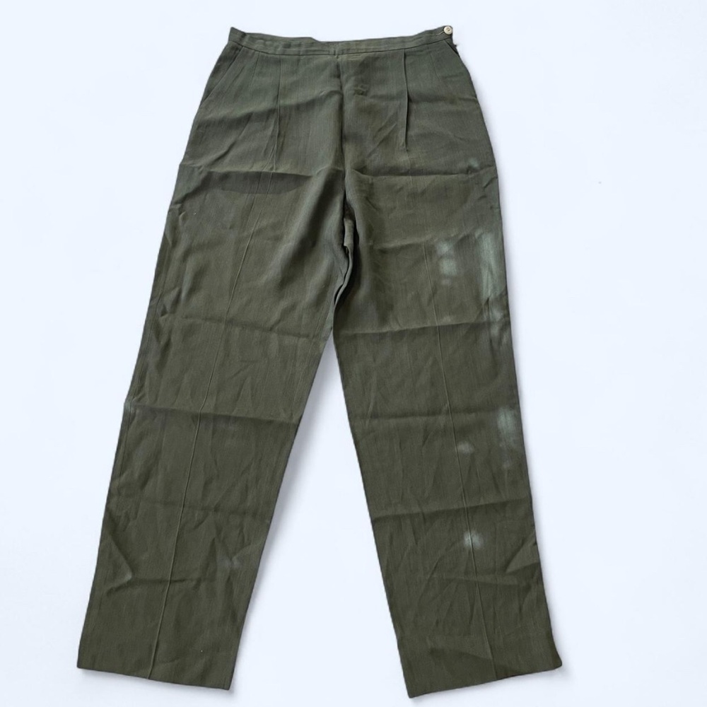 Vintage Jaeger made in Great Britain wool blend wide leg trousers